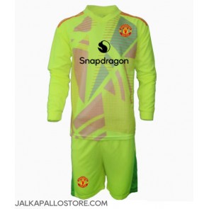 Manchester United Maalivahti Vieraspaita Lapsille 2024-25 Pitkähihainen (+ shortsit)
